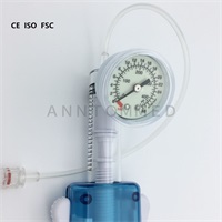 Handheld medical 20ml/30bar balloon inflation device with stopcock