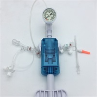Medical disposable 20ml 30atm Balloon inflation device with Y kit