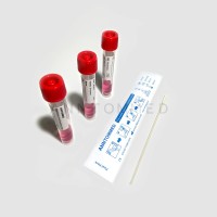 Disposable specimen collection swab and tubing